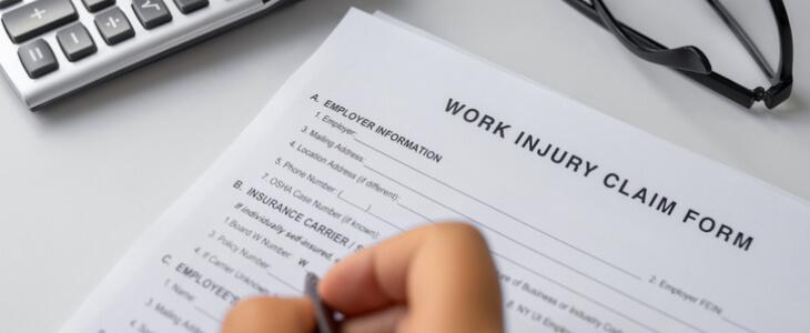 Work injury claim form